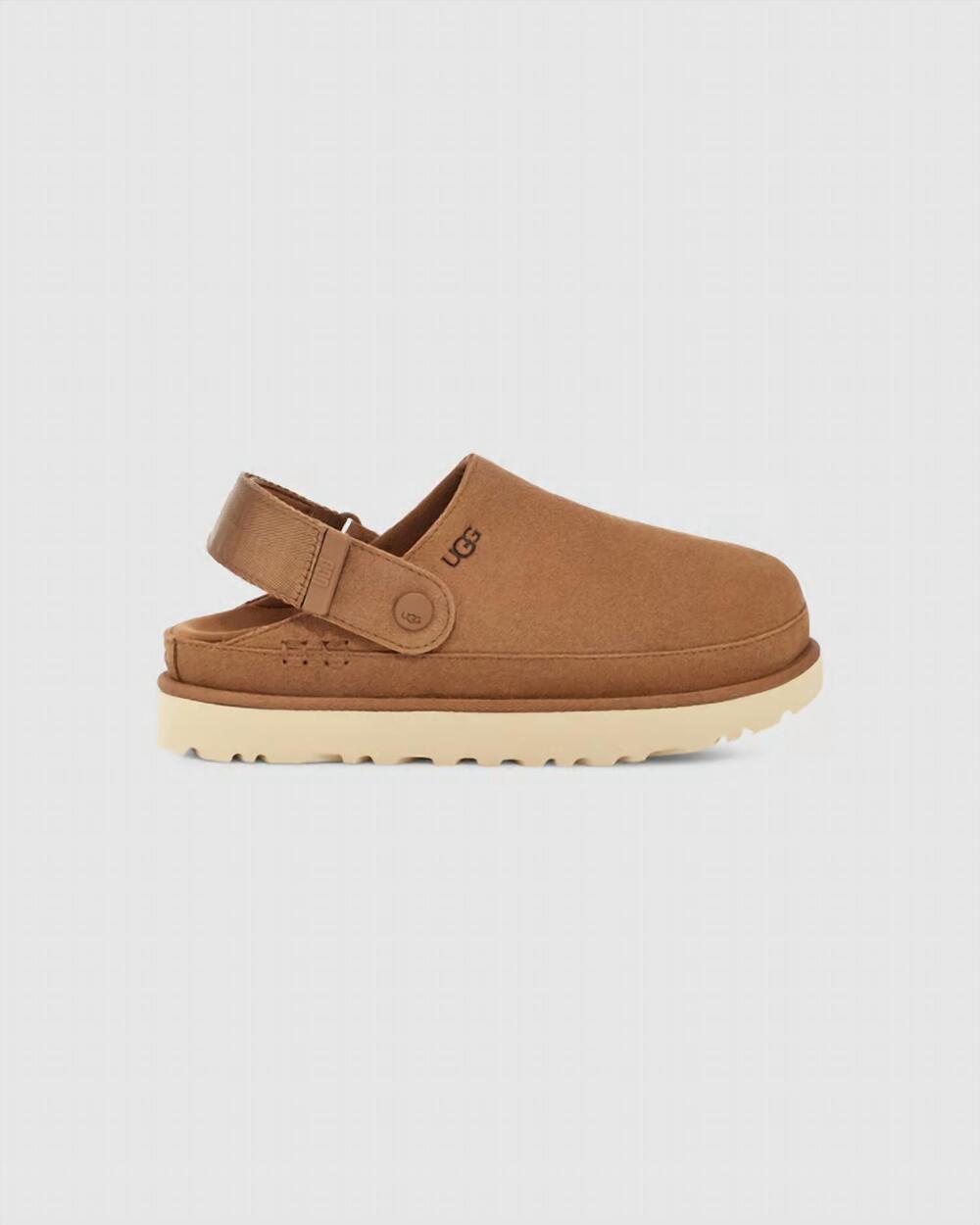 NEW UGG women's goldenstar clog in chestnut